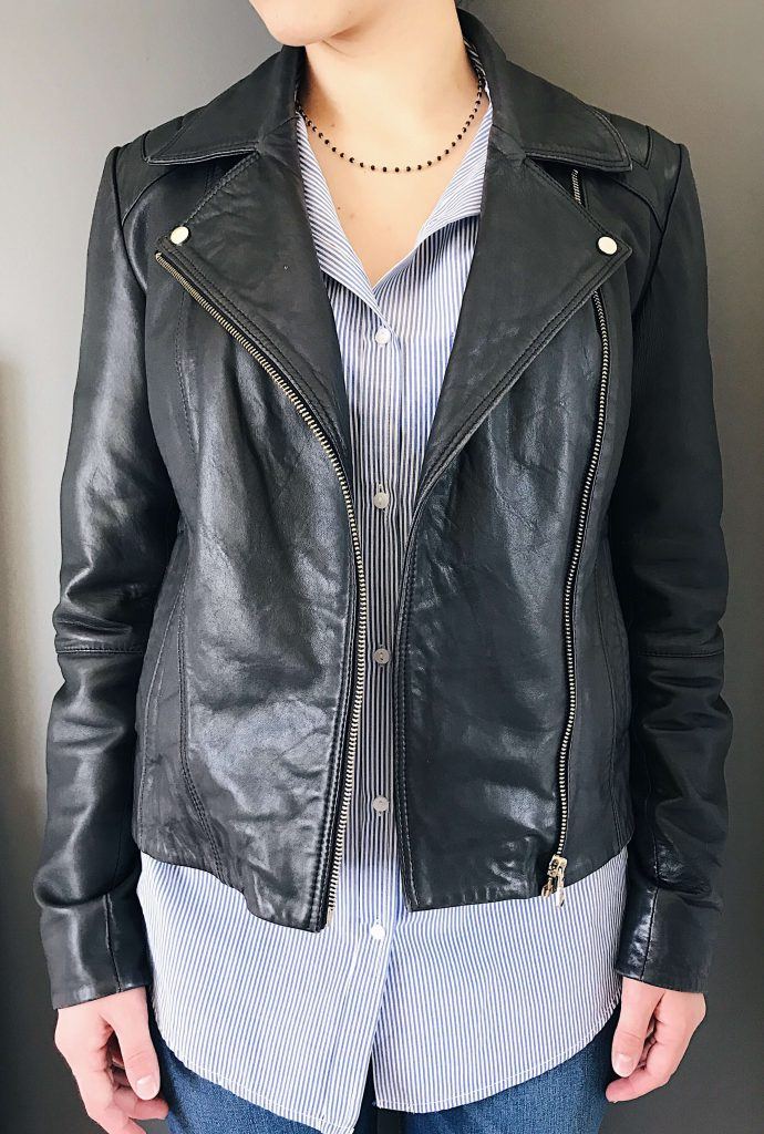 black leather Jacket