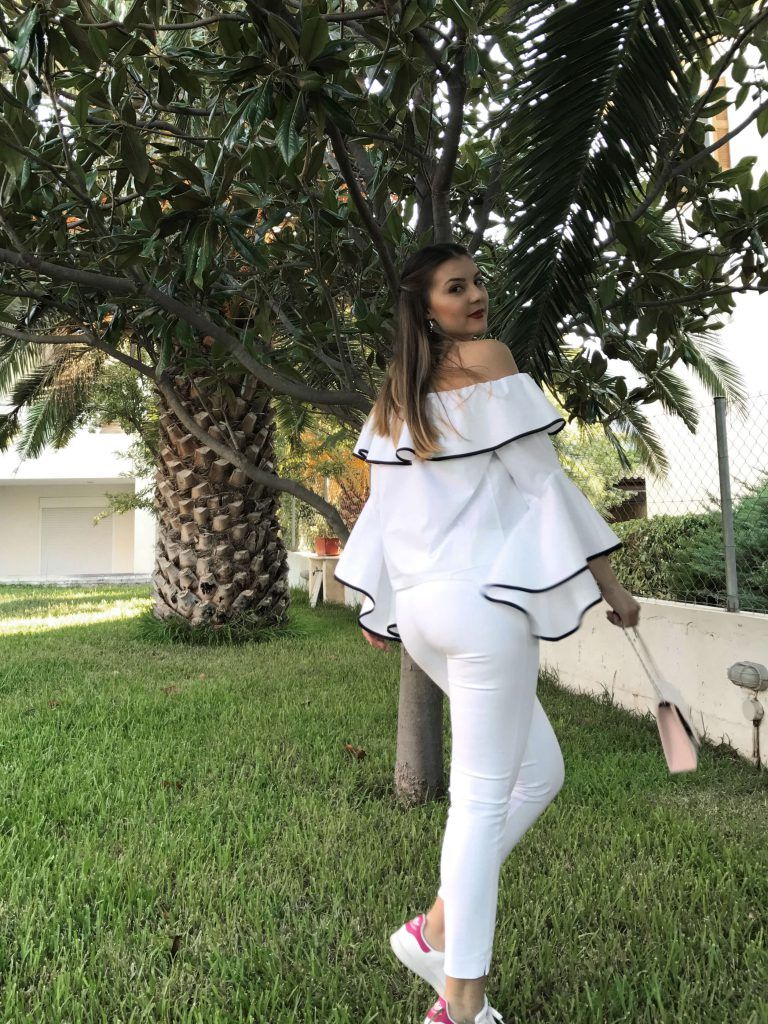 total white outfit