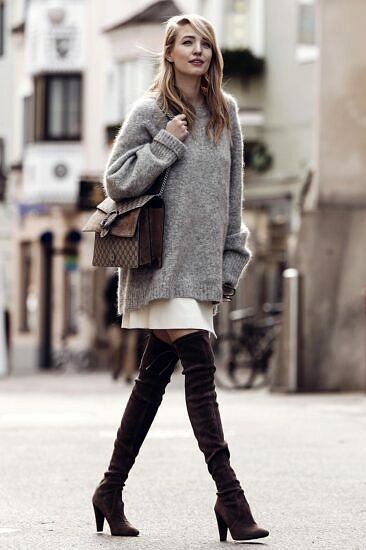 skirt with oversized sweater skirt with oversized sweater
