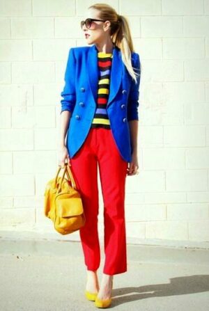 triadic color outfit