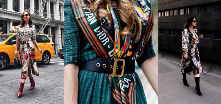 how to style scarf prints