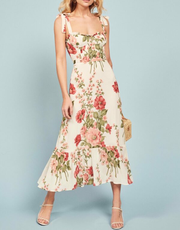 reformation floral dress