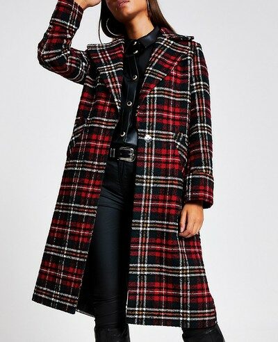 classic clothing essential plaid coat